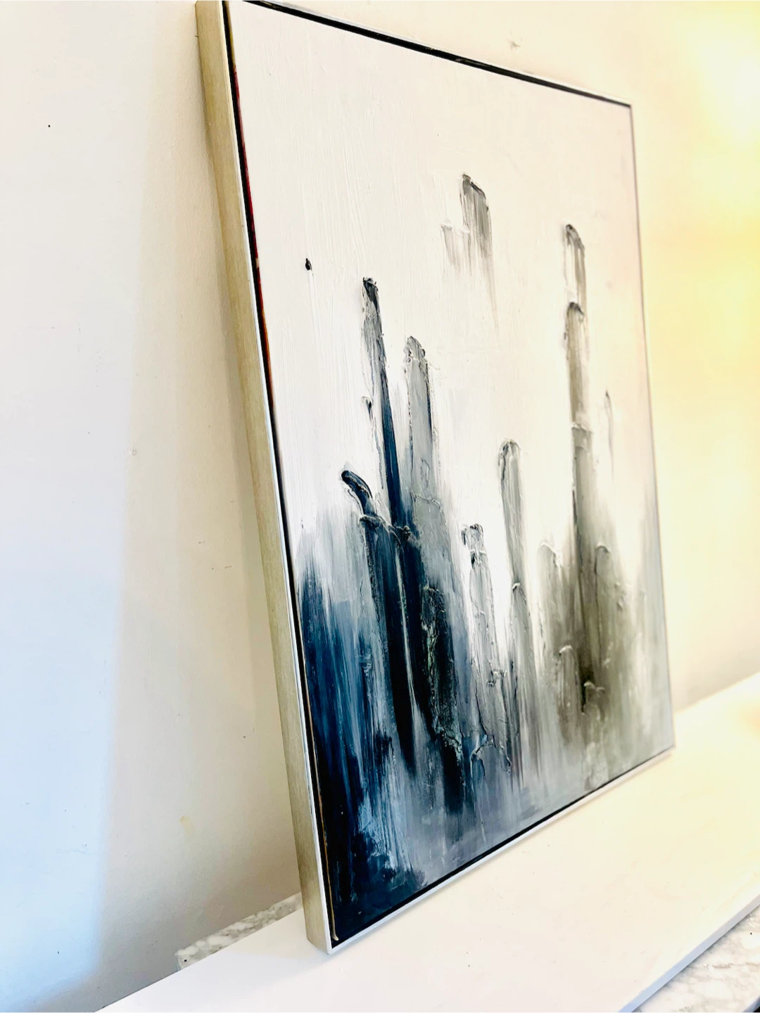 Textured Abstract Cityscape Wall Art - photo 4