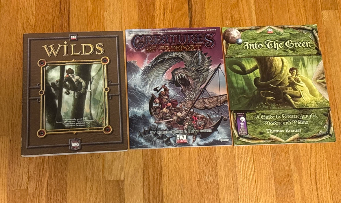 D20 - 3 Sourcebooks / Modules