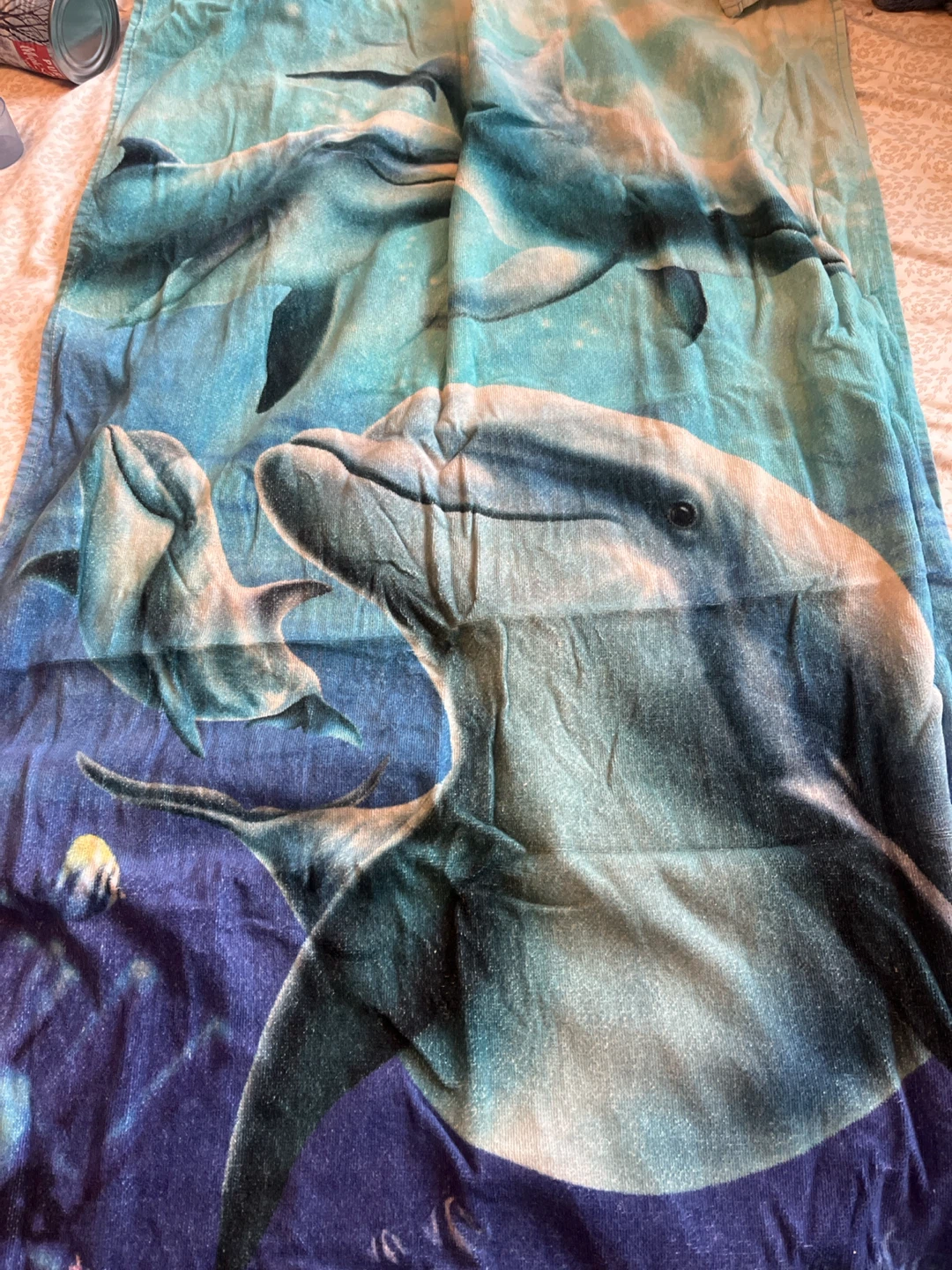 Dolphin Print Beach Towel