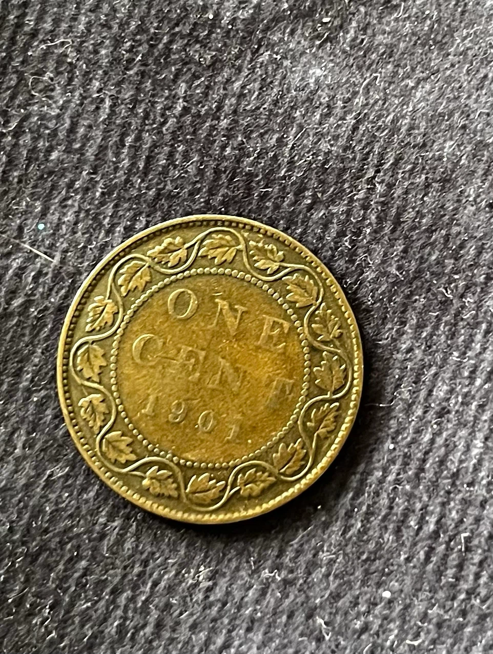 Vintage 1901 Canada One Cent Coin - photo 2