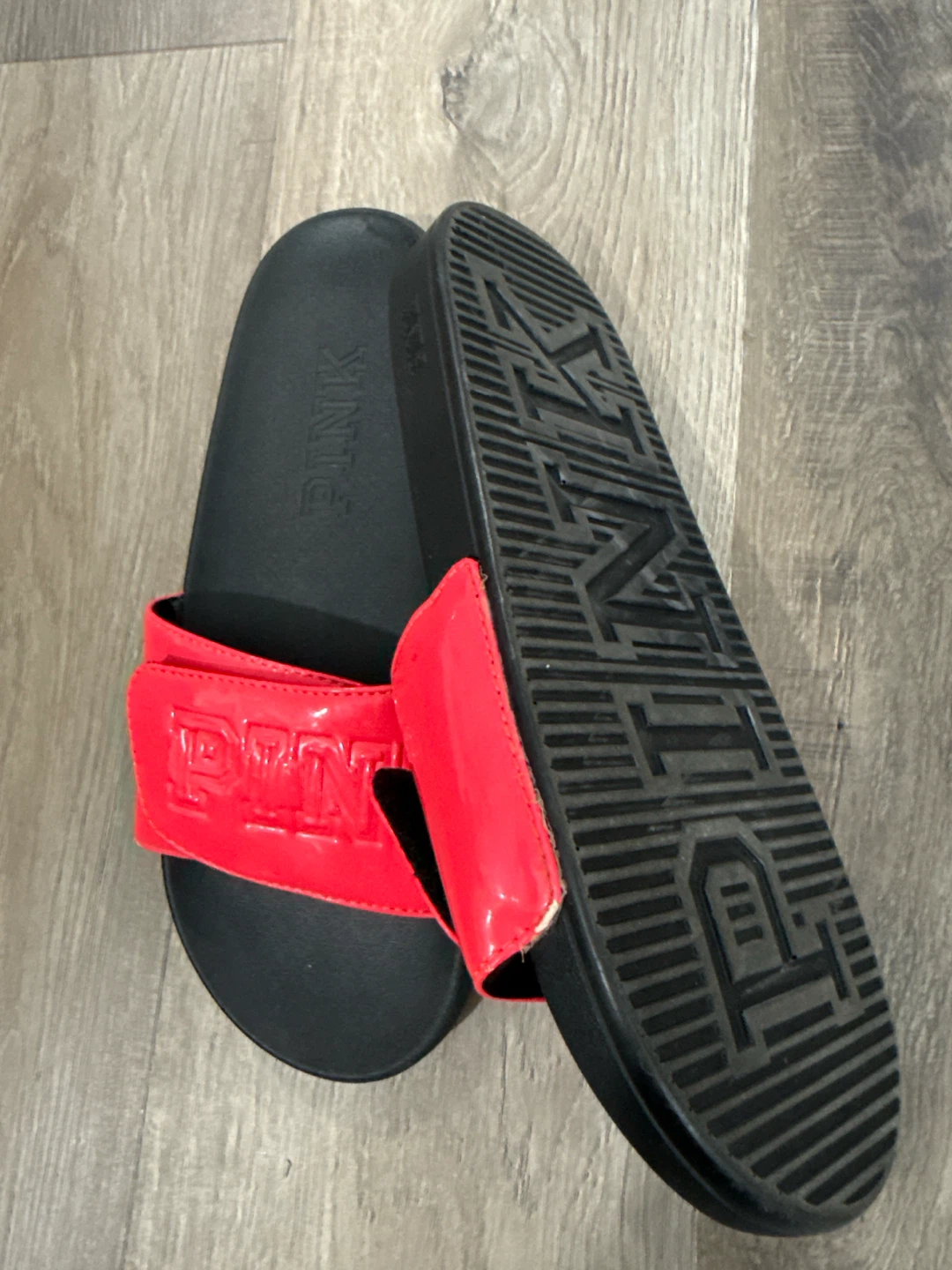 PINK Victoria's Secret Slides size 9 - photo 3