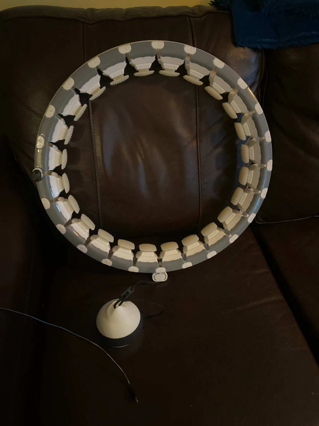 Adjustable Fitness Hula Hoop with Weighted Ball