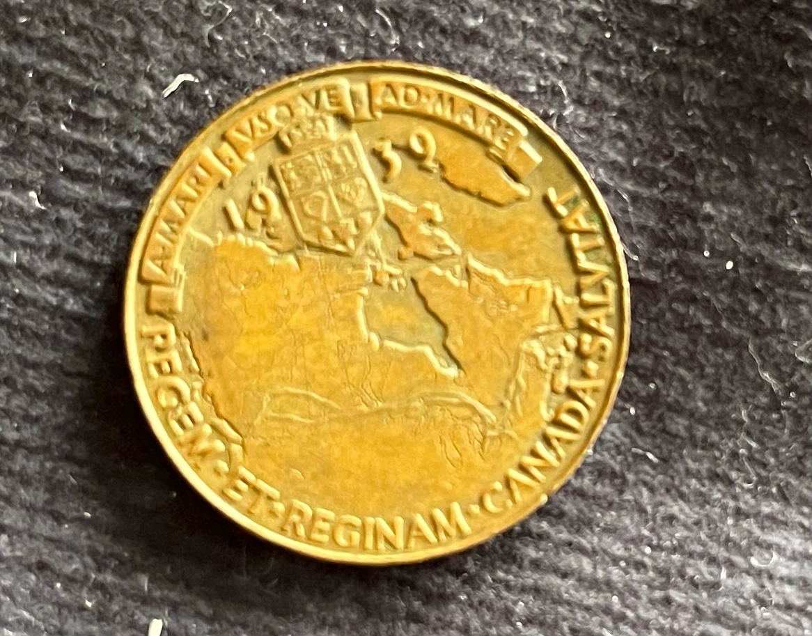 1939 Canada first Royal Visit Medal - photo 2