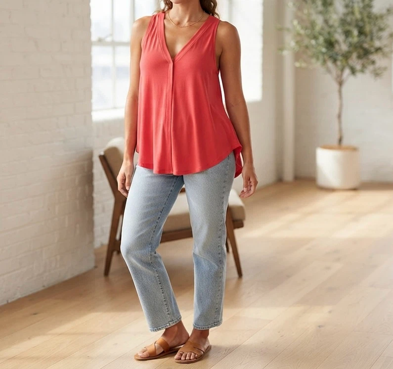 Orange / Red Tank Top