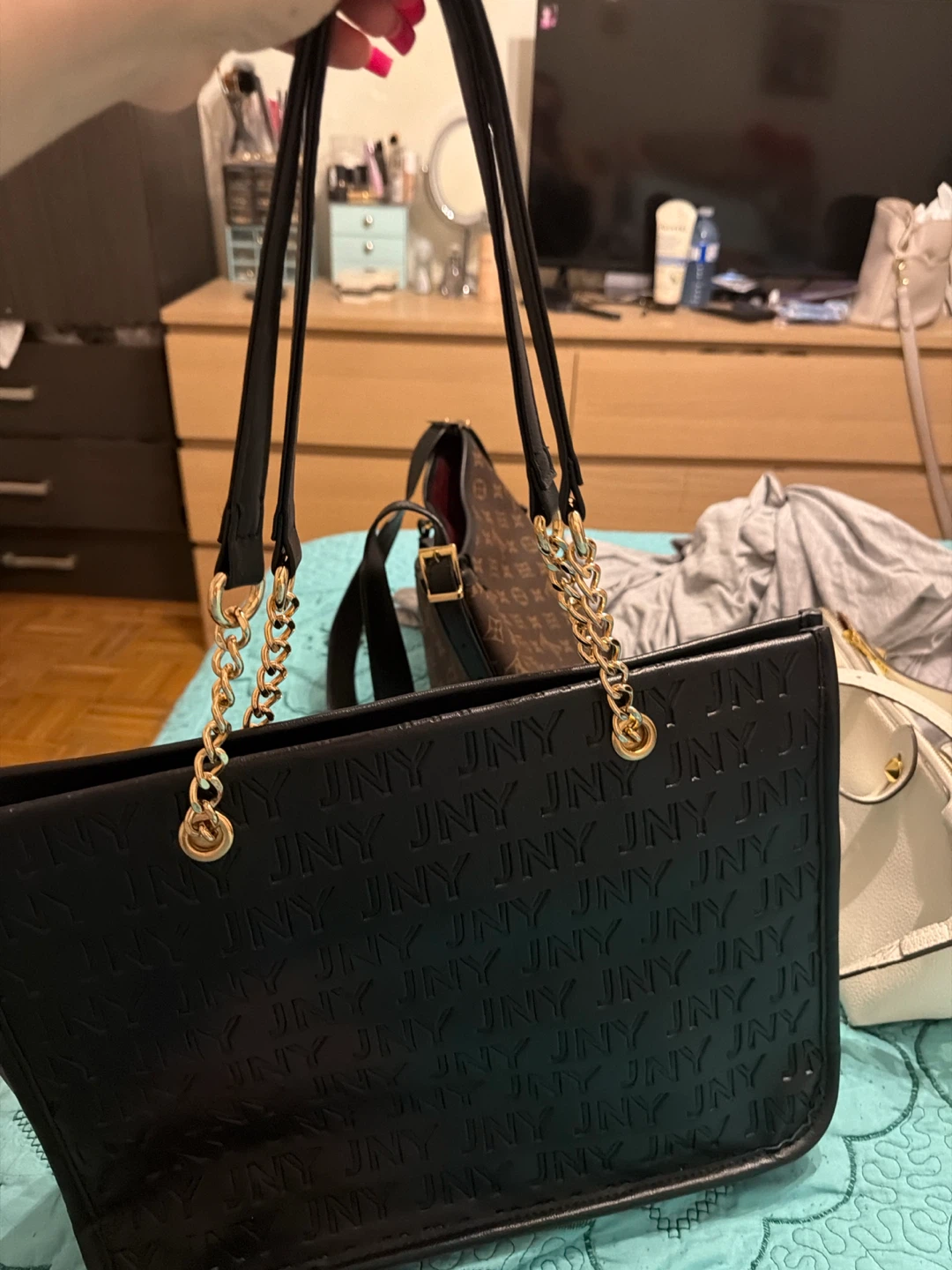 JNY Shoulder Tote Bag - Black - photo 2