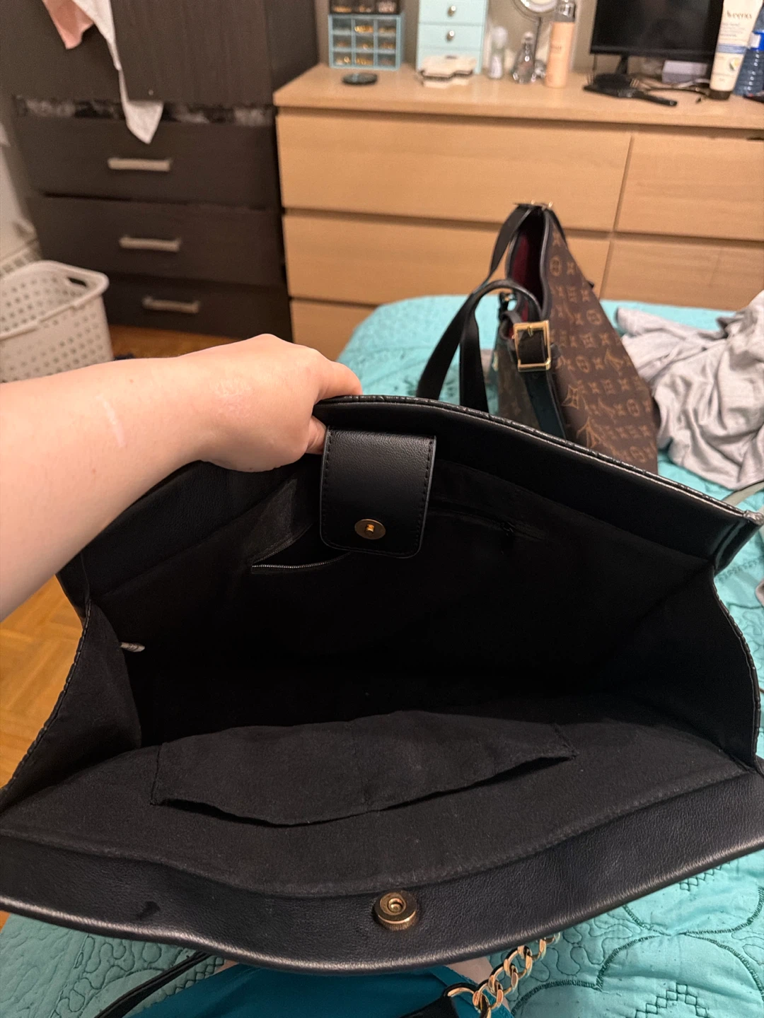 JNY Shoulder Tote Bag - Black - photo 3