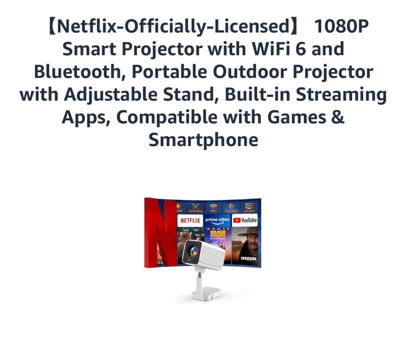 GKIPO 1080P Smart Projector - photo 2