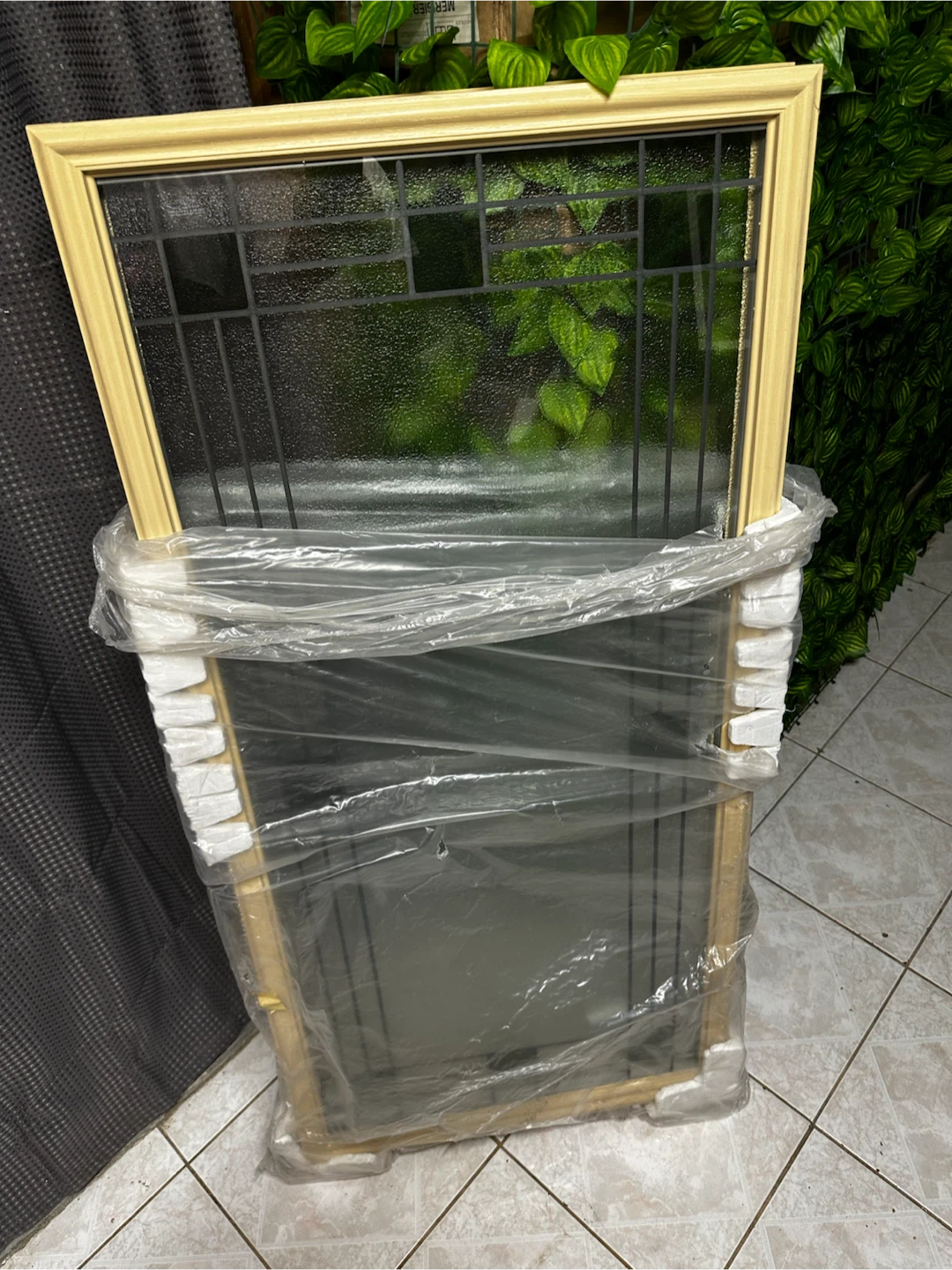 Exterior Door Decorative Glass Insert W23H49