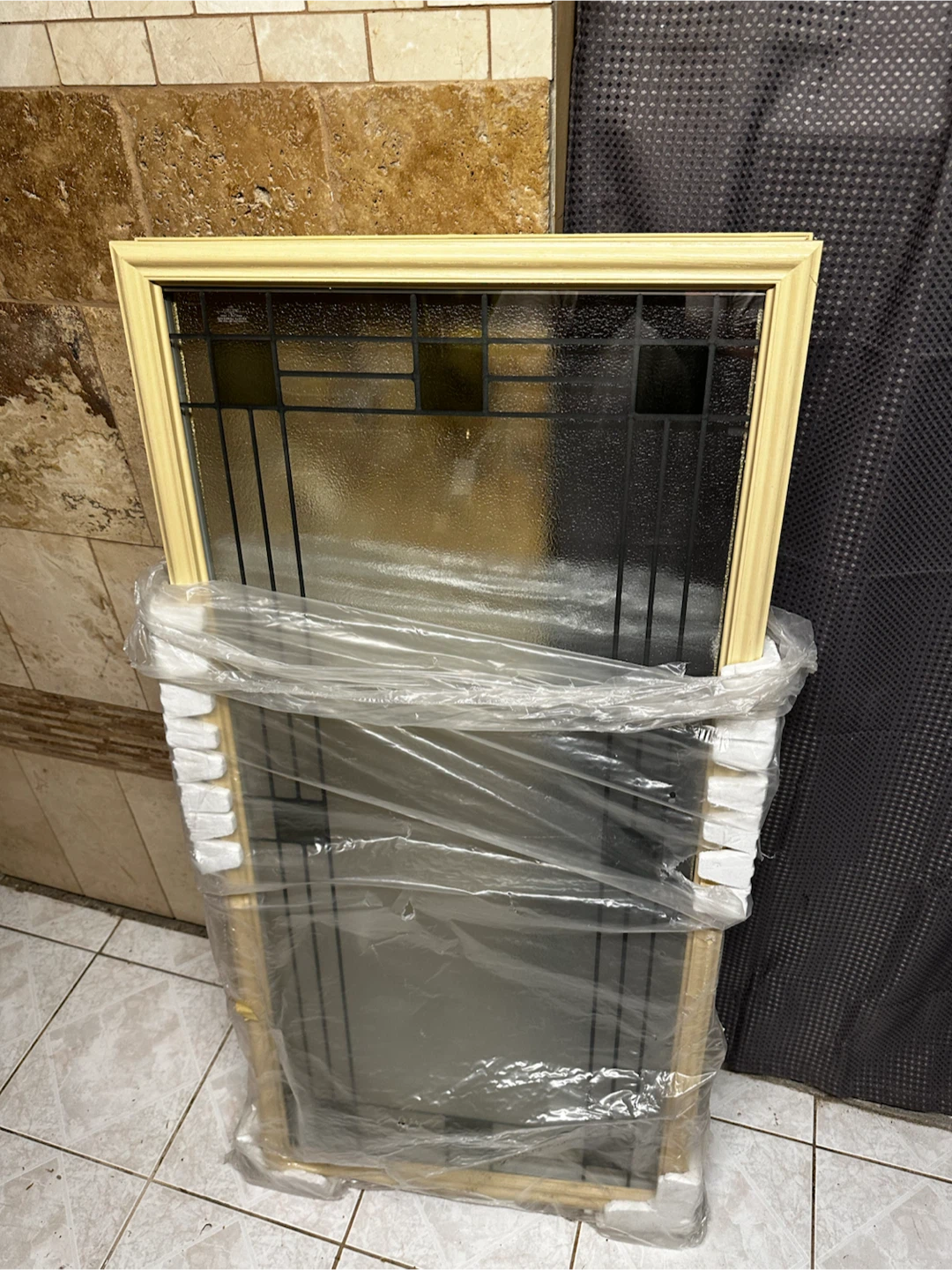 Exterior Door Decorative Glass Insert W23H49 - photo 2