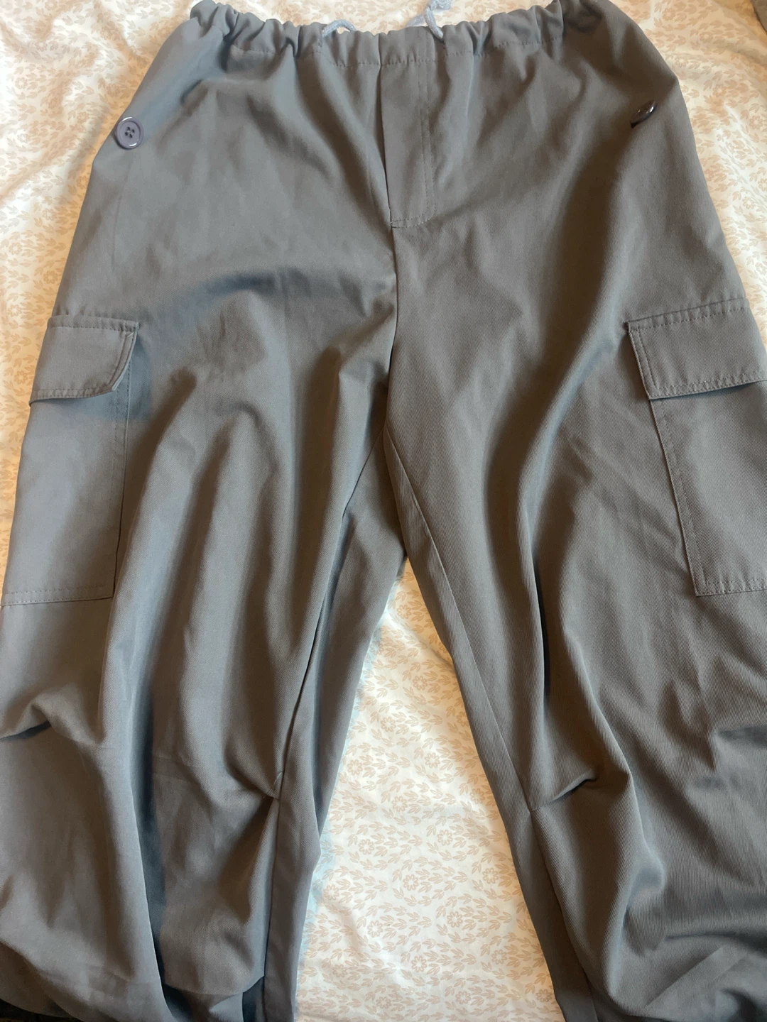 Grey Cargo Pants