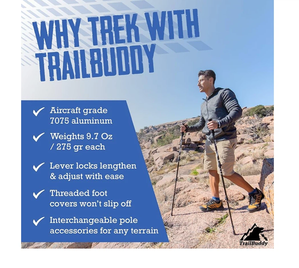 TrailBuddy Trekking Poles - Red Beetle - photo 4
