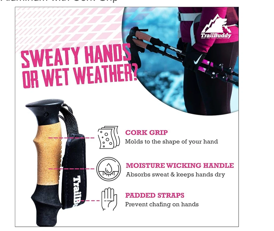 TrailBuddy Trekking Poles - Red Beetle - photo 5