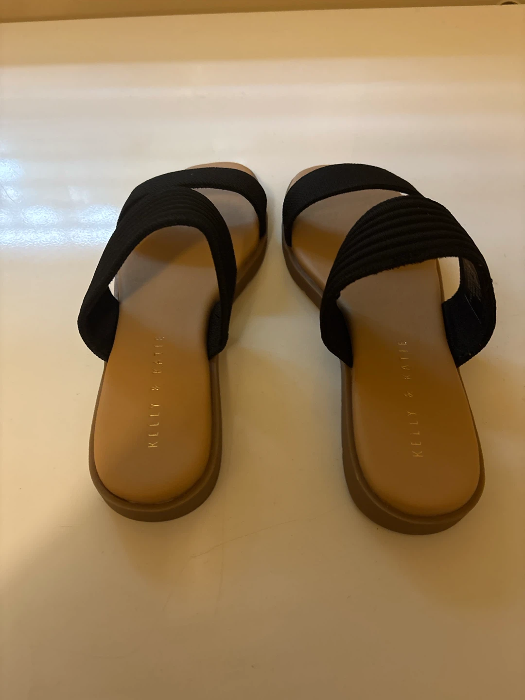 Kelly & Katie Black Slide Sandals