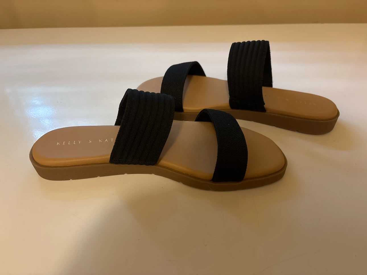 Kelly & Katie Black Slide Sandals - photo 2