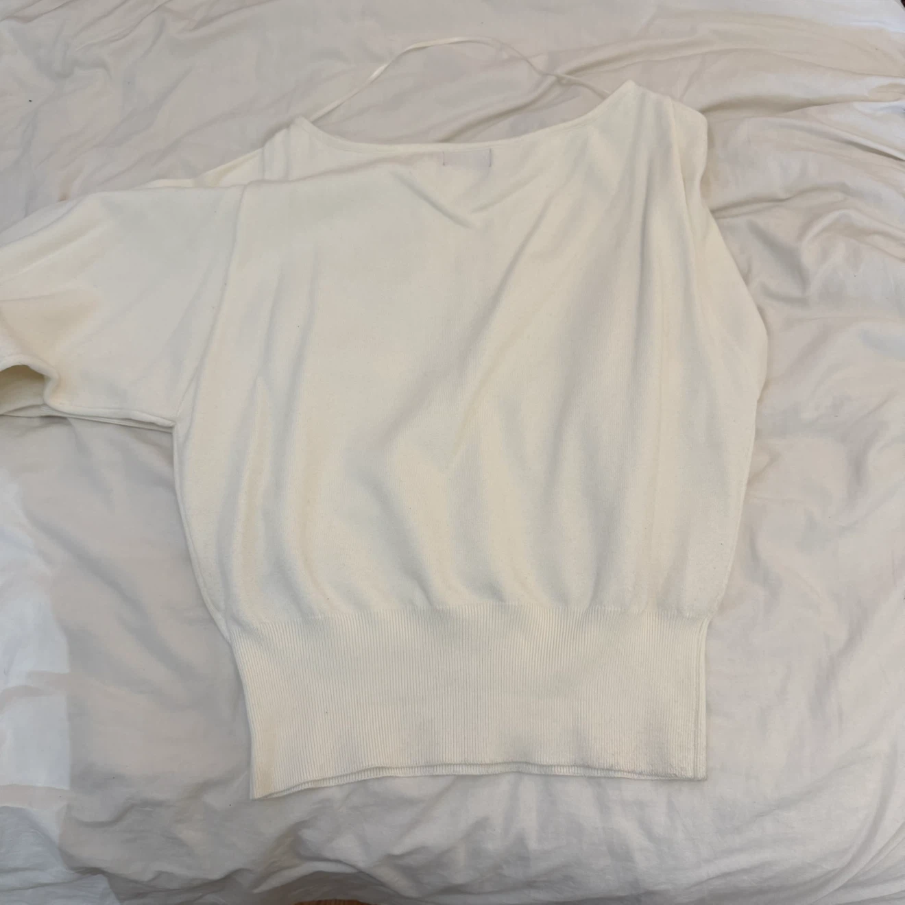 Edikted White Off-the-Shoulder Knit Sweater - photo 3