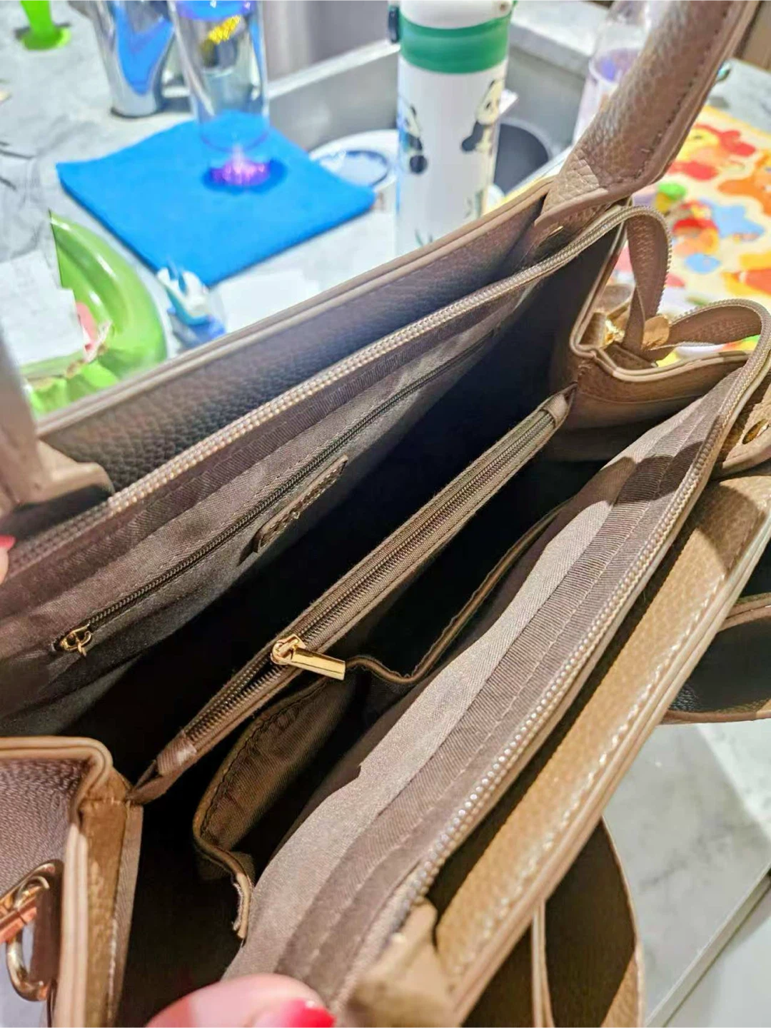 Brown Faux Leather Handbag with Bow - NEED TO SELL EVERYTHING - photo 3