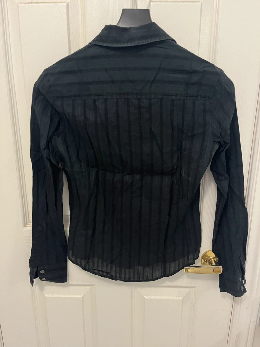 Club Monaco Black Striped Button-Up Shirt - photo 3
