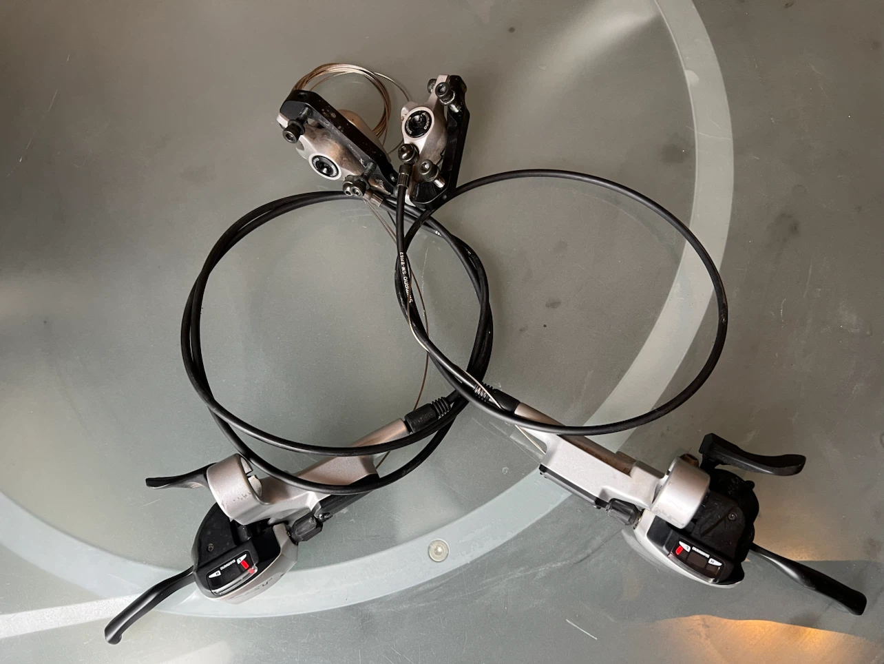 Shimano XT hydraulic disc brake shifter levers 9 sp - photo 2
