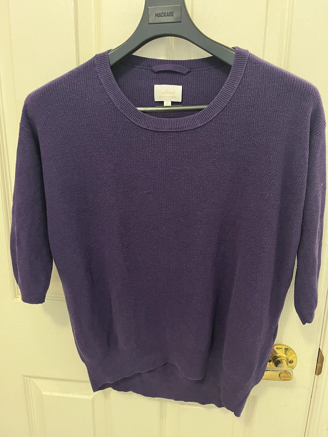 Wilfred Purple Sweater with Silk & Cashmere - Size S
