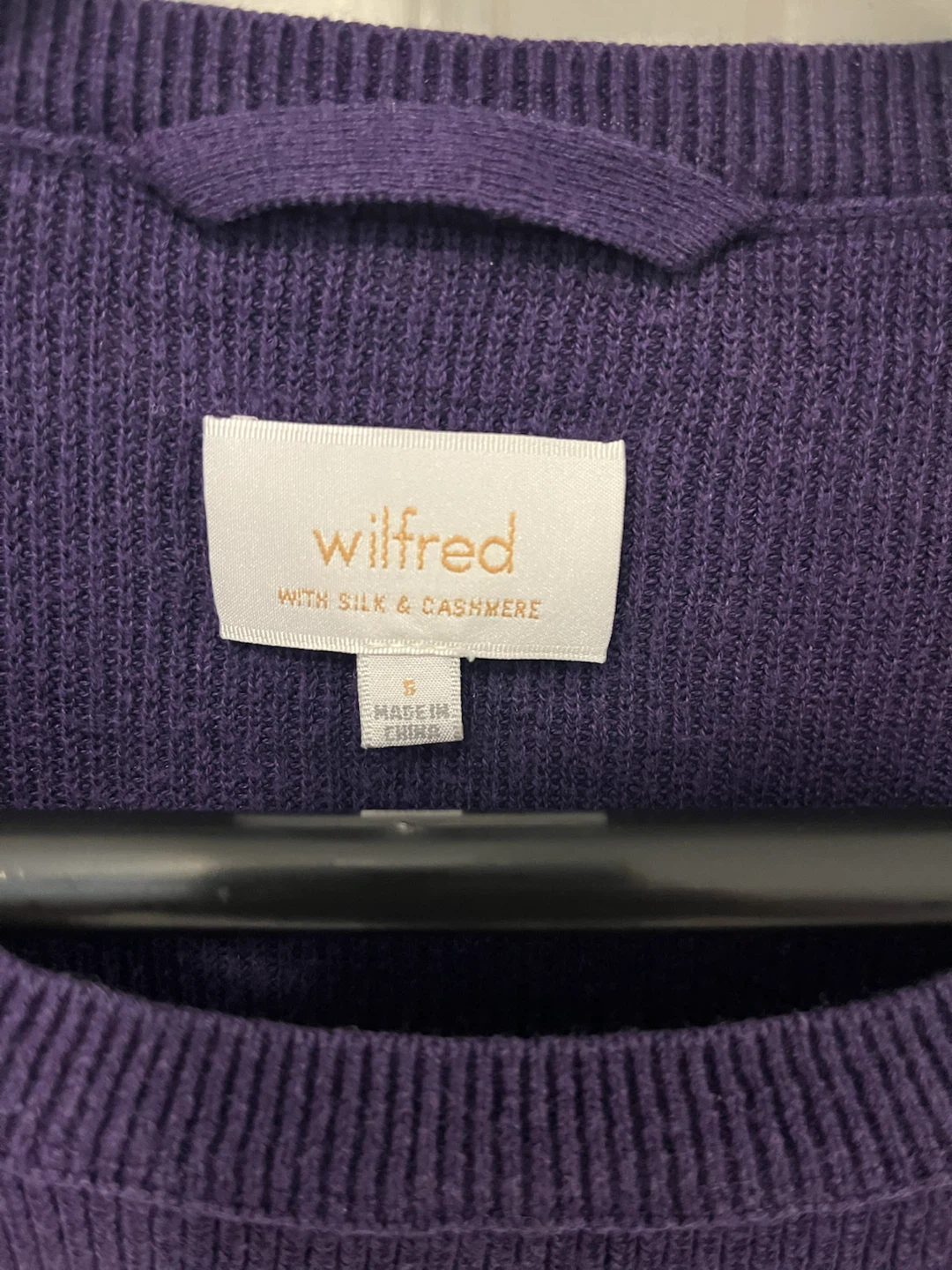 Wilfred Purple Sweater with Silk & Cashmere - Size S - photo 2