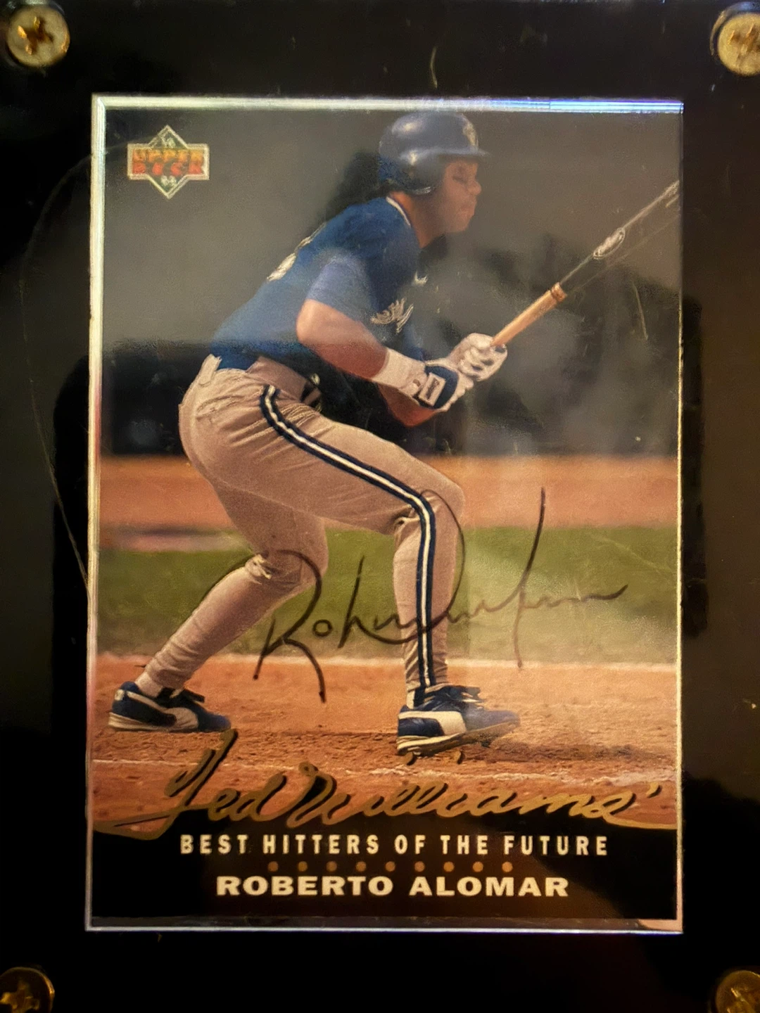 Joe Carter, Roberto Alomar, Paul Molitor Autographed Cards - photo 4