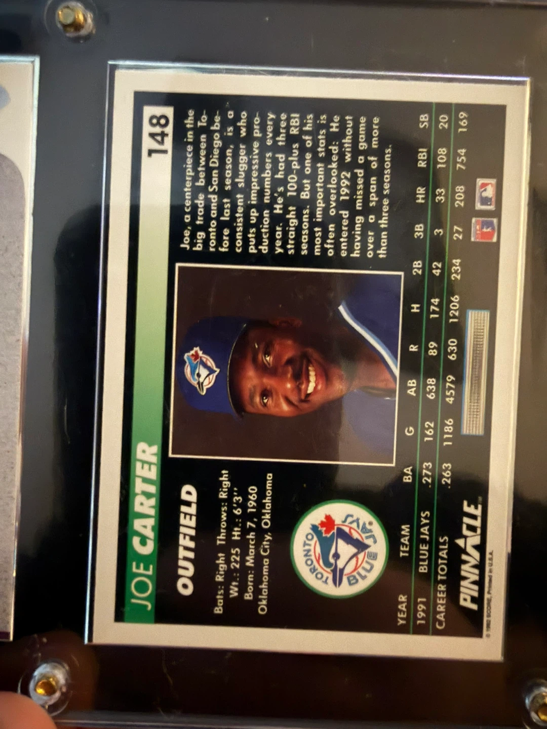 Joe Carter, Roberto Alomar, Paul Molitor Autographed Cards - photo 3