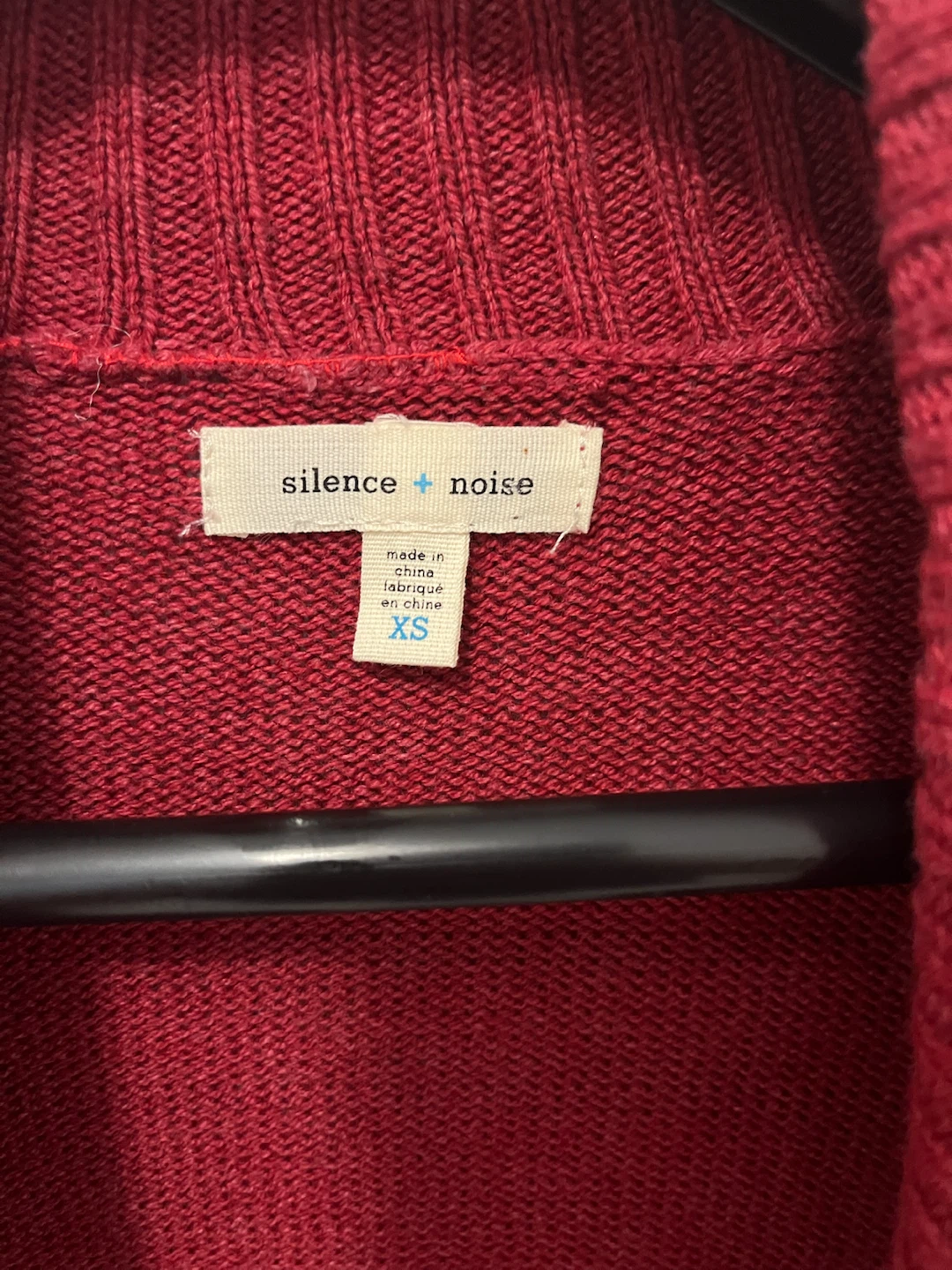 Silence + Noise Red Cardigan XS - photo 2