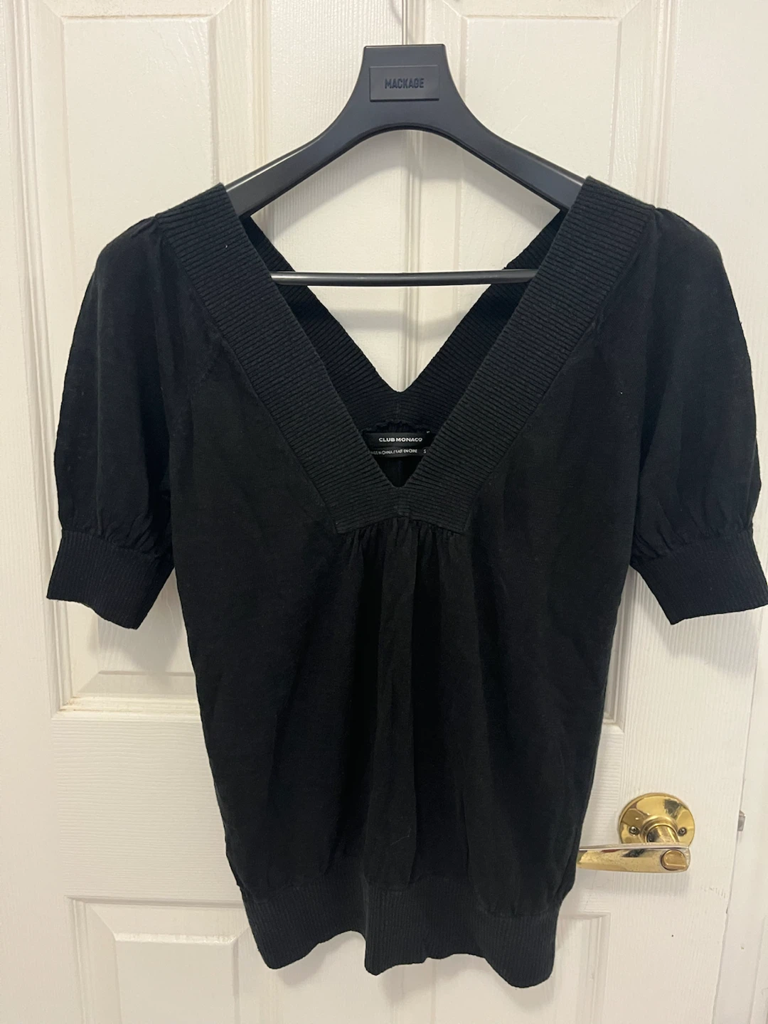 Black Club Monaco V-Neck Sweater