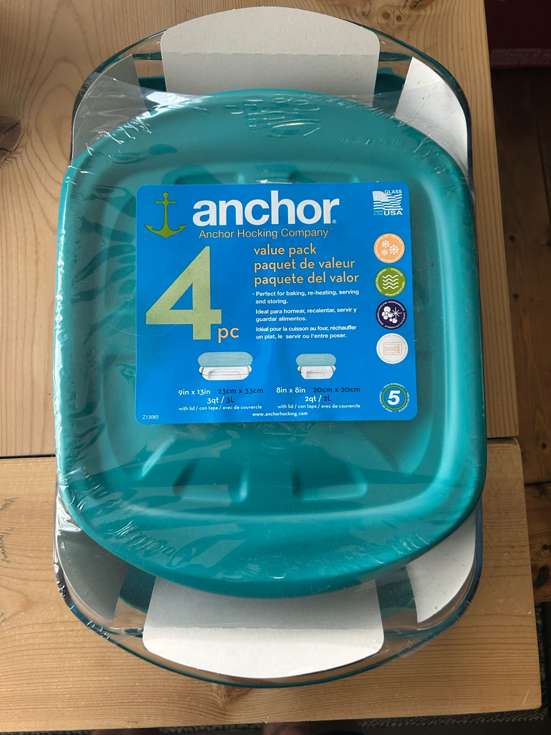 Anchor Hocking 4-Piece Glass Bakeware Set - photo 2