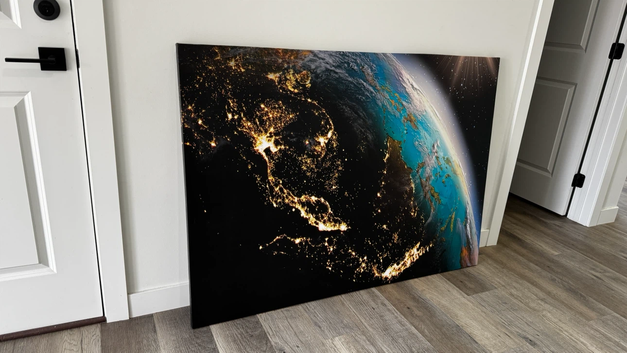 Large Canvas Wall Art - Earth at Night