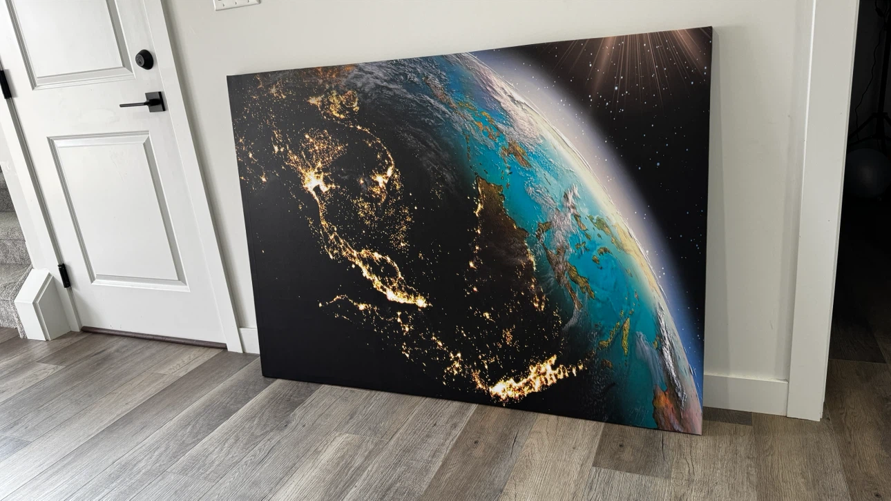 Large Canvas Wall Art - Earth at Night - photo 2