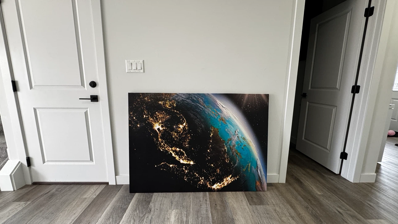 Large Canvas Wall Art - Earth at Night - photo 3