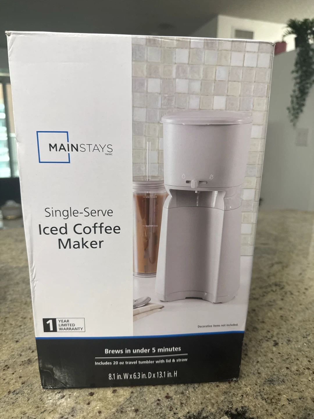 Mainstays Single-Serve Iced Coffee Maker