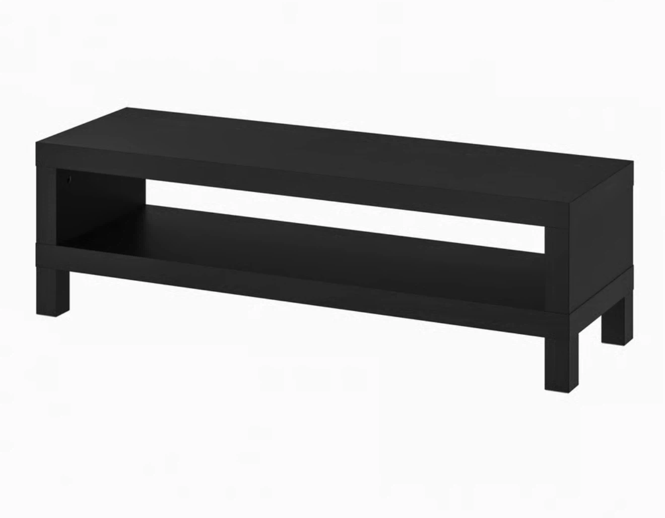 Black IKEA TV Stand Entertainment Unit