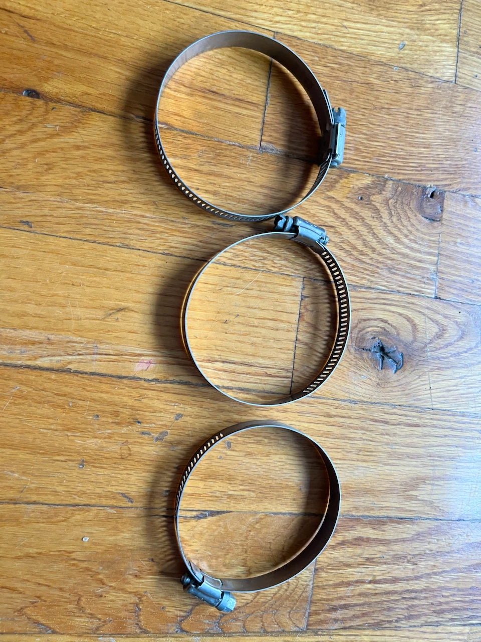 3 Metal Hose Clamps