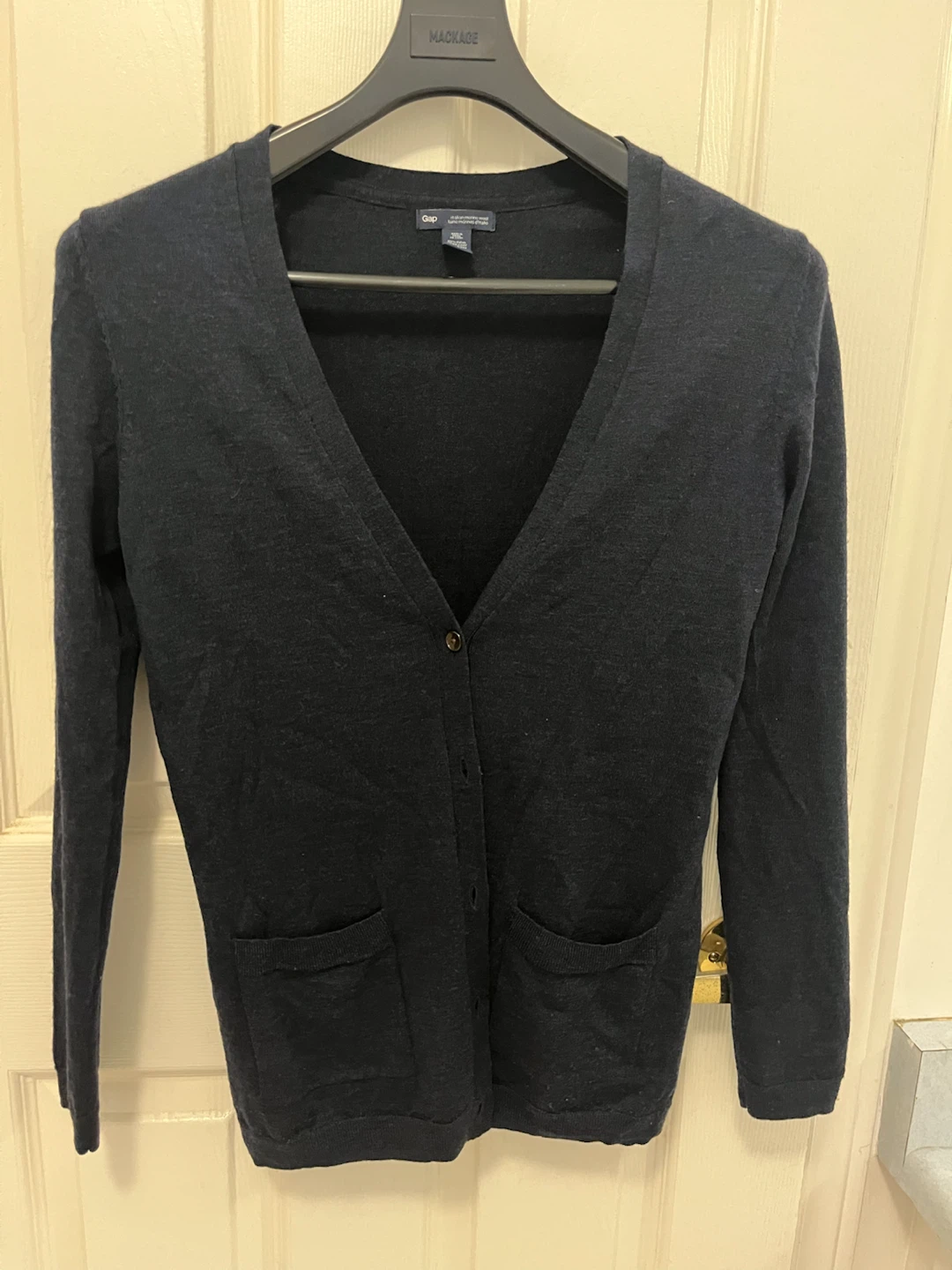 Gap Italian Merino Wool V-Neck Cardigan