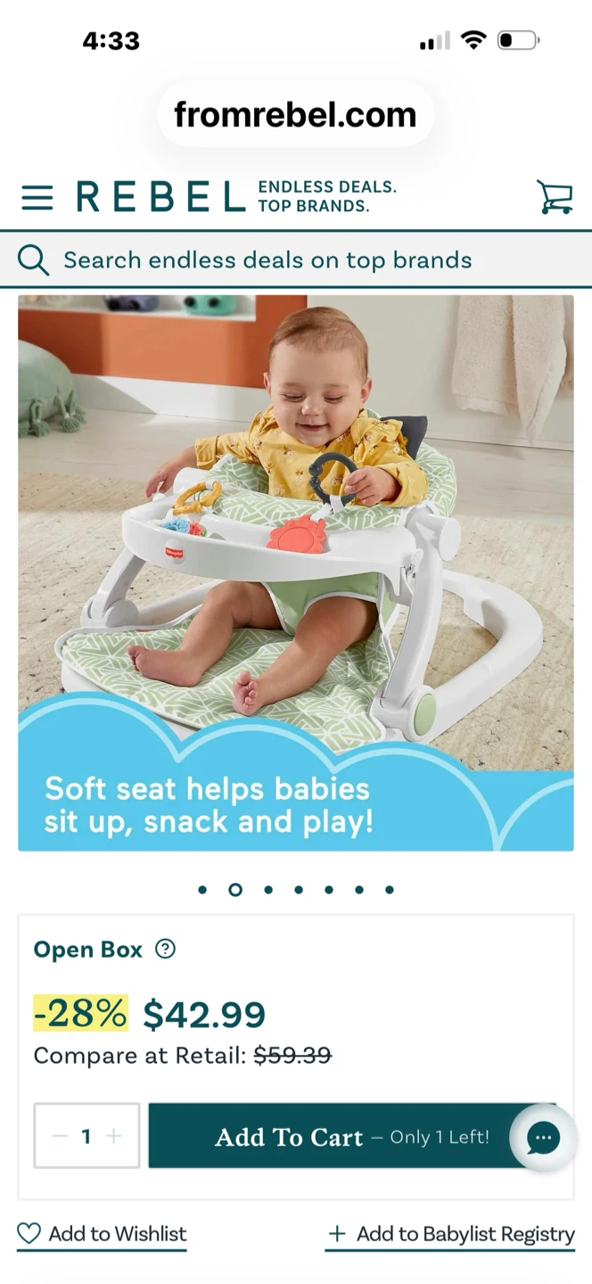 Fisher-Price Deluxe Sit-Me-Up Floor Seat - photo 3