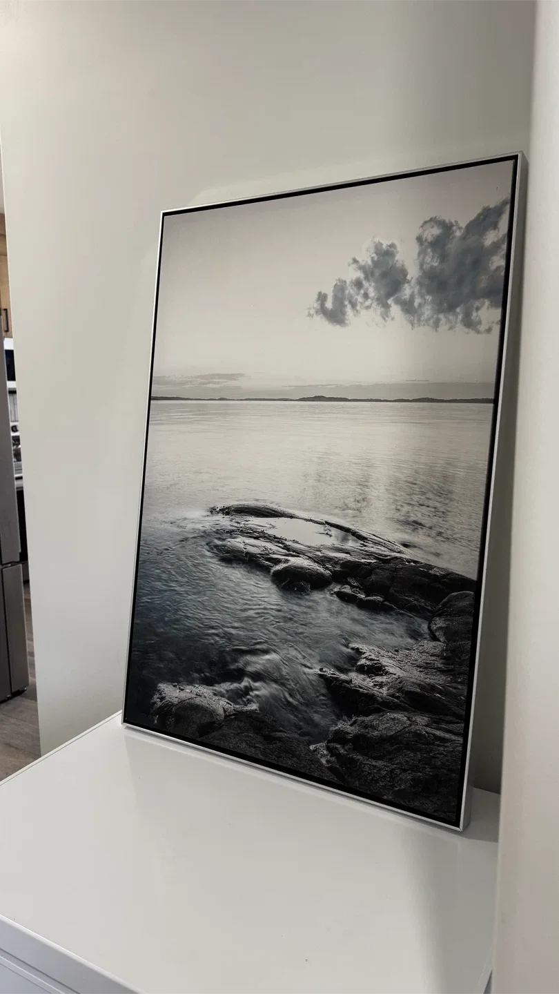 Framed Black and White Seascape Wall Art - photo 3