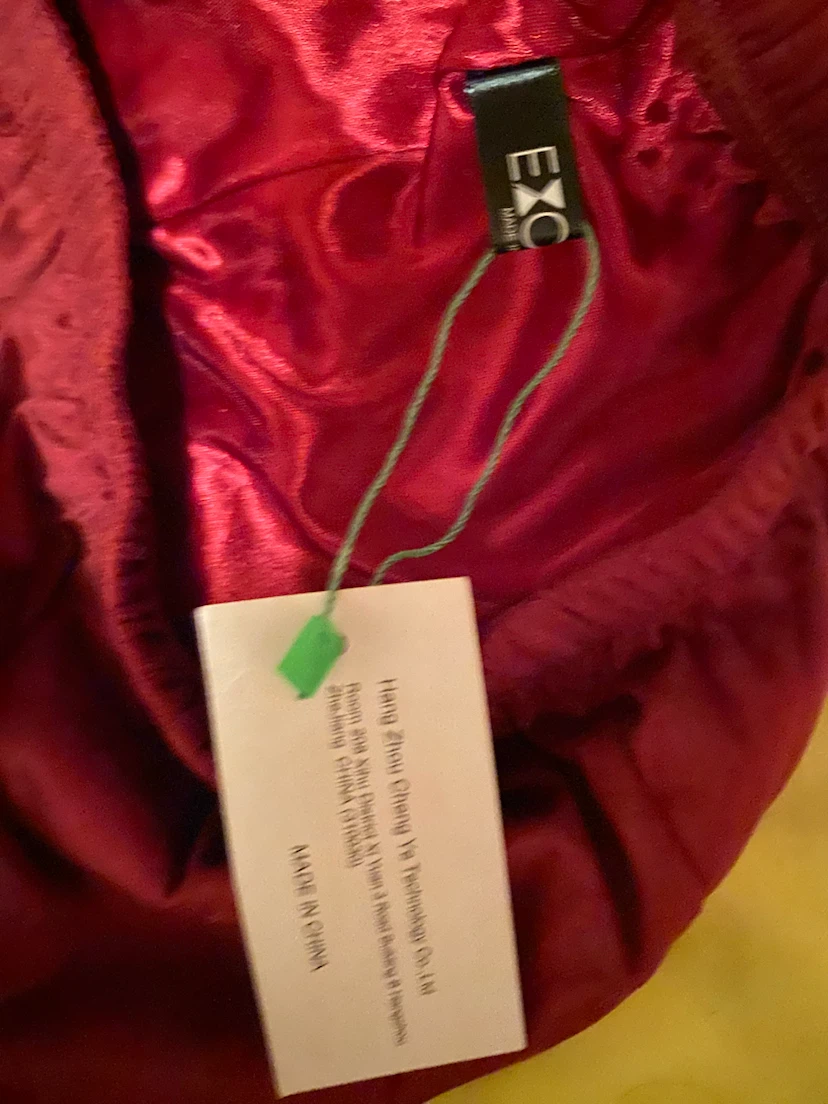 EXO Chic Women's Burgundy Satin Slip Skirt Size L - photo 2