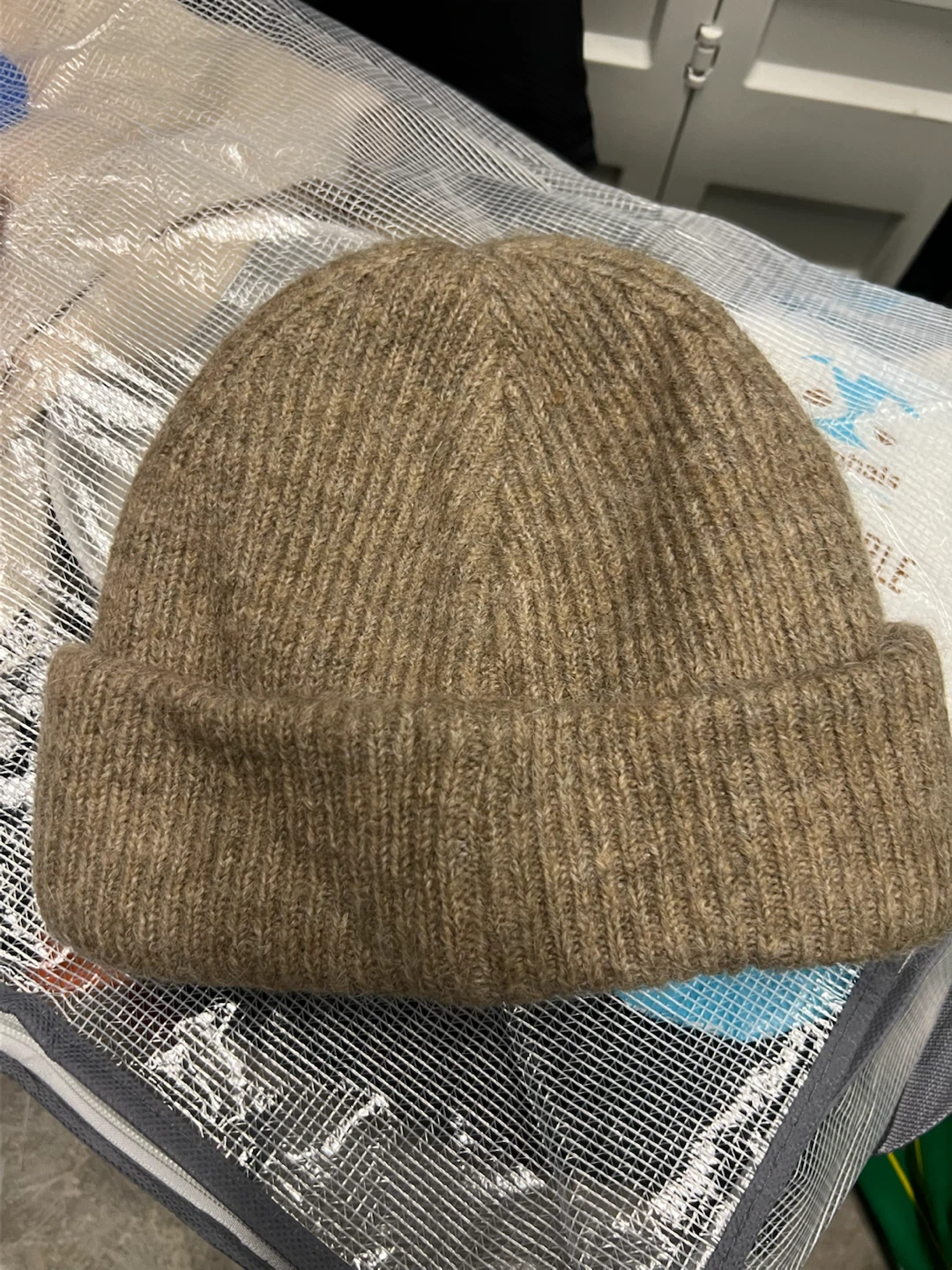 Brown Knit Beanie (Zara)