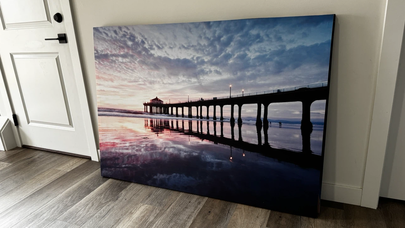 Canvas Print of Pier at Sunset - photo 3