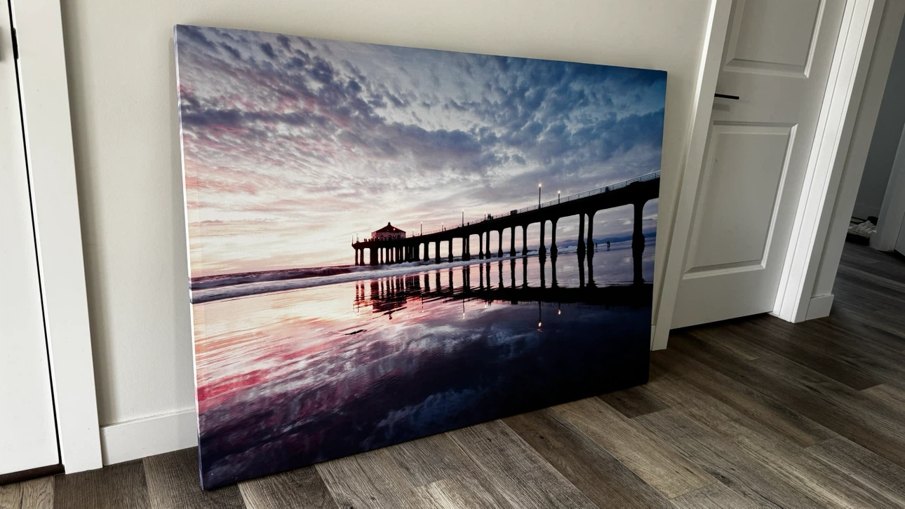 Canvas Print of Pier at Sunset - photo 4