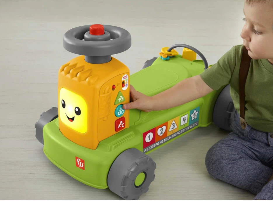 Fisher Price 4-in-1 tractor ride on with pull wagon - photo 2