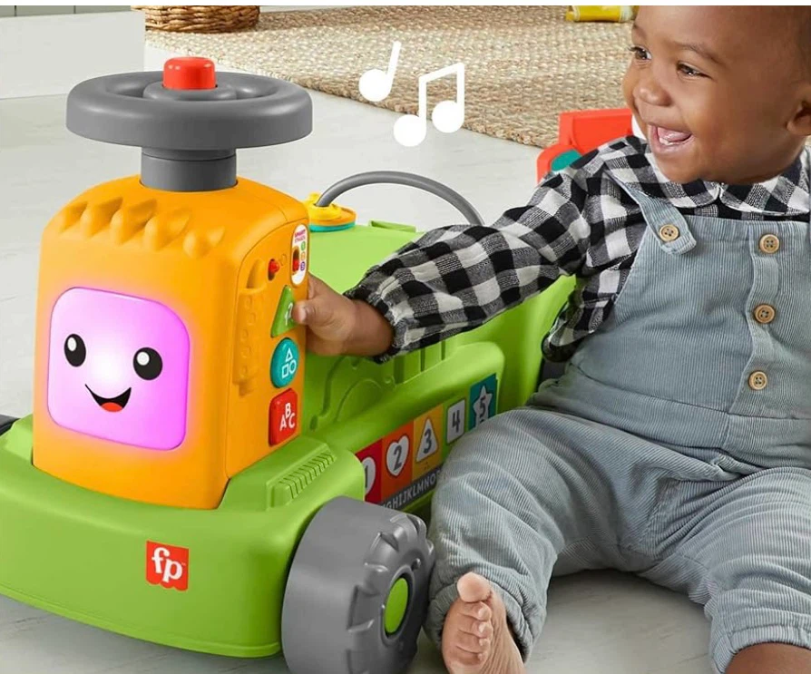 Fisher Price 4-in-1 tractor ride on with pull wagon - photo 4