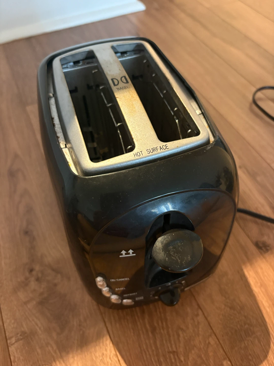 Black 2-Slice Toaster with Bagel Function