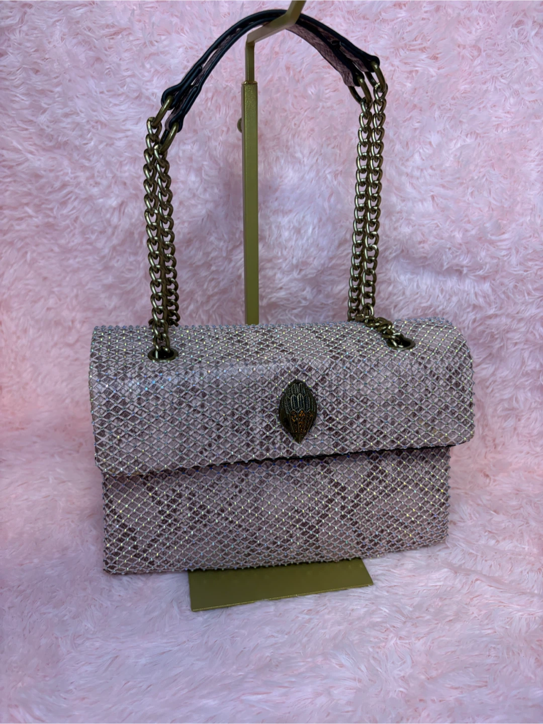 Kurt Geiger London Black Beaded Shoulder Bag