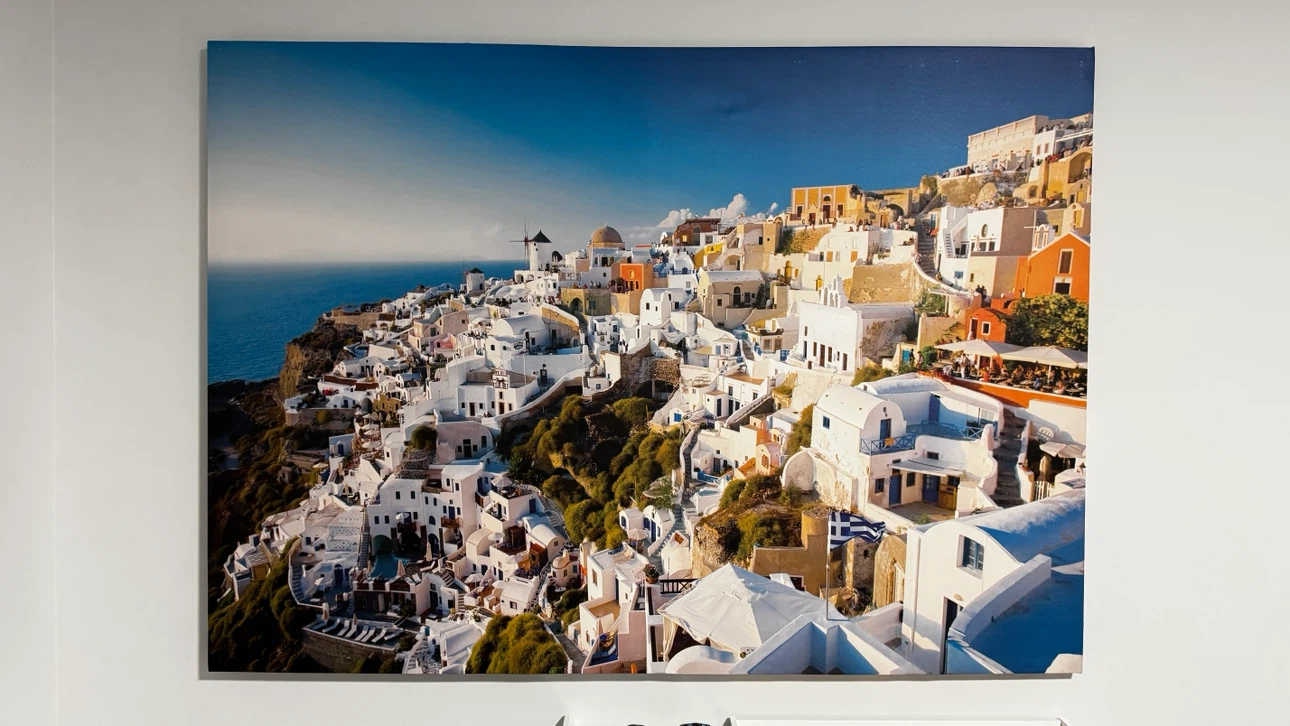 Gorgeous Large Canvas Print of Santorini Greece - photo 2