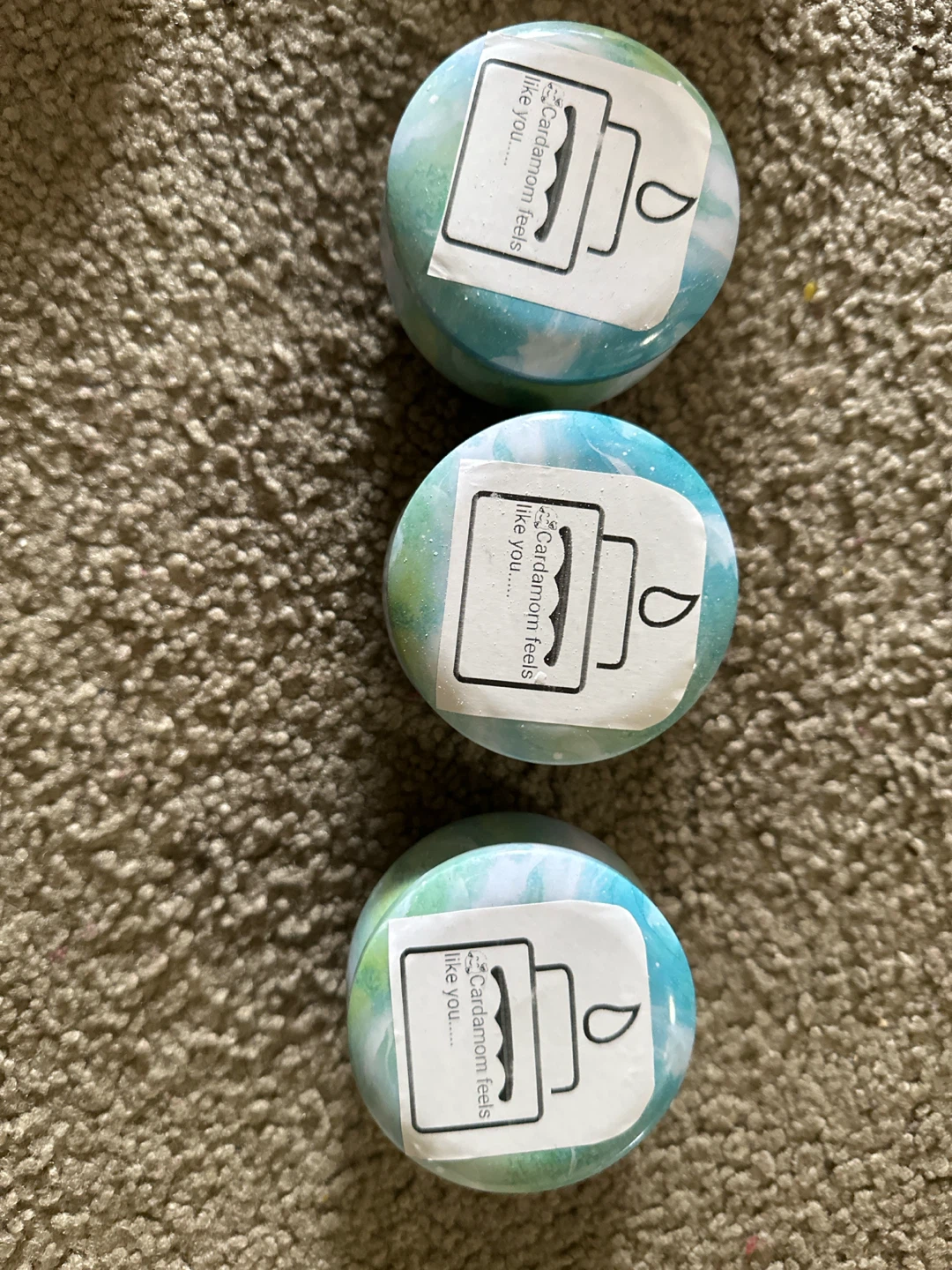 Set of 3 Small Scented Candles
