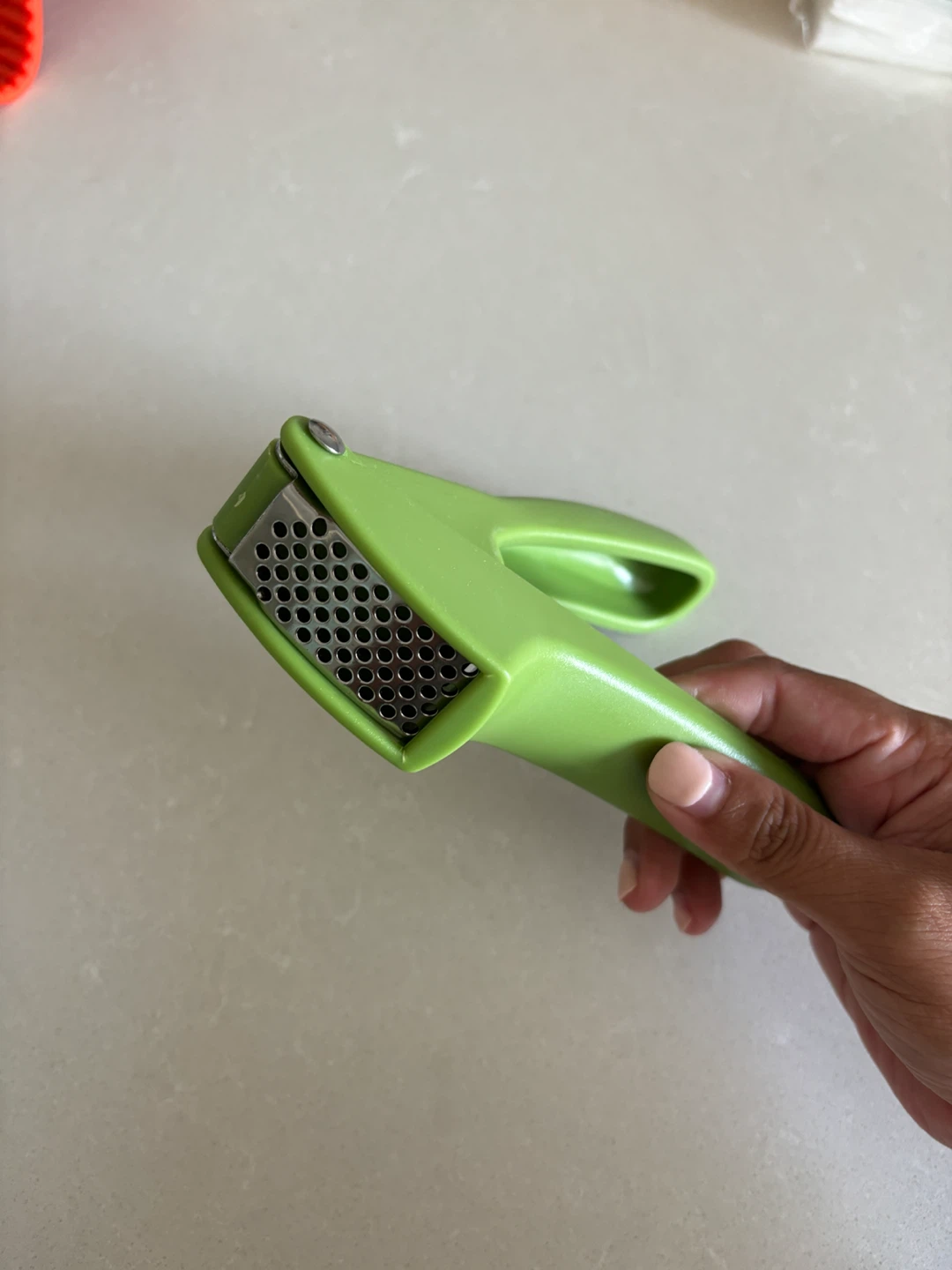 Lime Green Garlic Press - photo 2