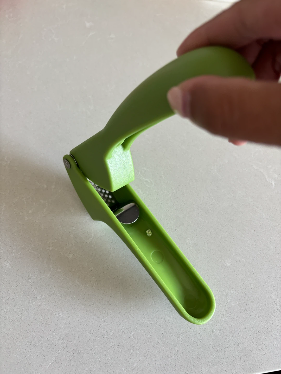 Lime Green Garlic Press - photo 3